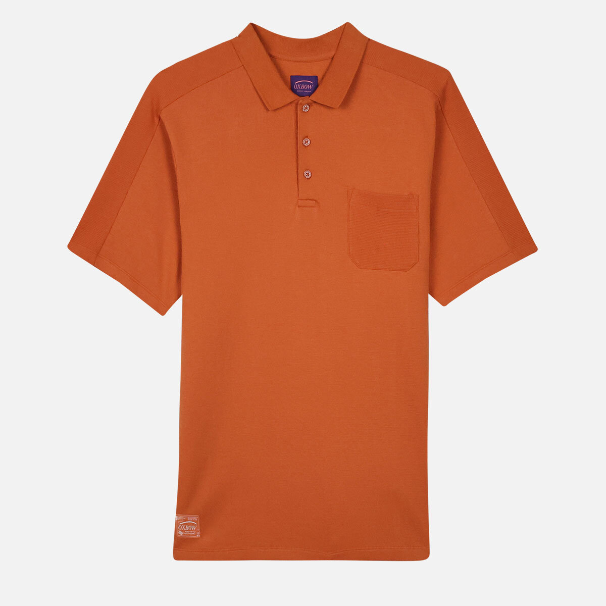 Camisa Polo Top OXBOW Para Hombres Nukak Manga Corta Calce Recto Bolsillo en el Pecho - Imagen 9 de 13