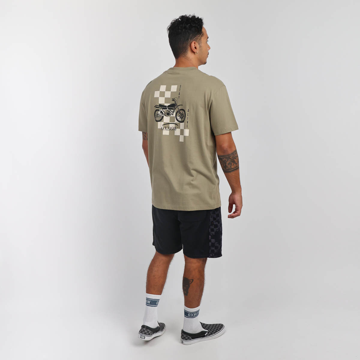 OXBOW Mens Tautira Short Sleeve Crew Neck Organic Cotton Tee T Shirt Top - Picture 7 of 15