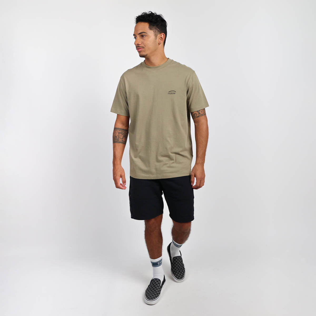 OXBOW Mens Tautira Short Sleeve Crew Neck Organic Cotton Tee T Shirt Top - Picture 8 of 15