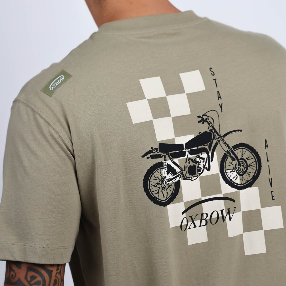 OXBOW Mens Tautira Short Sleeve Crew Neck Organic Cotton Tee T Shirt Top - Picture 9 of 15