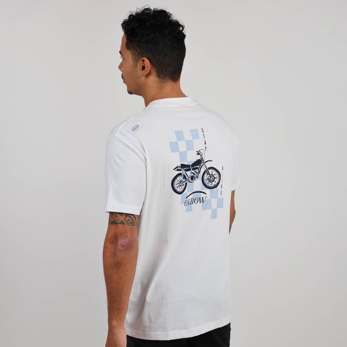 OXBOW Mens Tautira Short Sleeve Crew Neck Organic Cotton Tee T Shirt Top - Picture 10 of 15