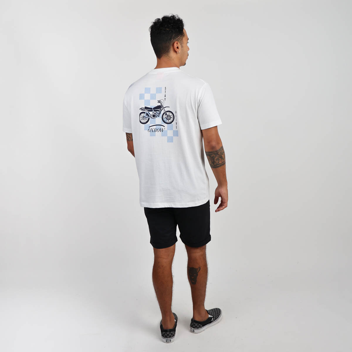 OXBOW Mens Tautira Short Sleeve Crew Neck Organic Cotton Tee T Shirt Top - Picture 14 of 15