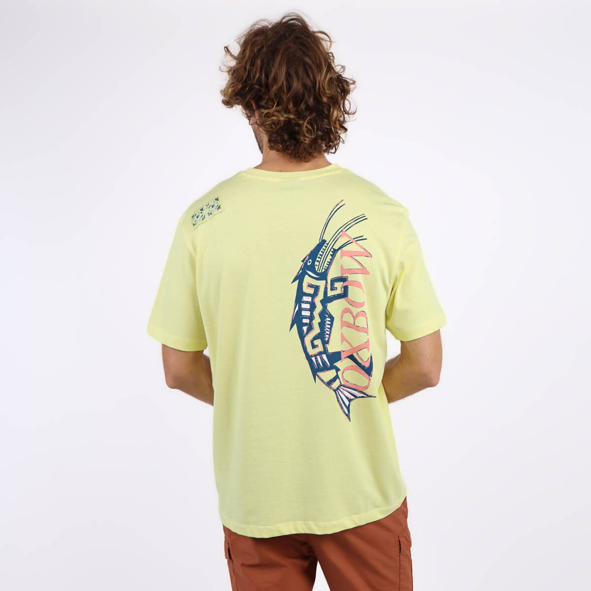 OXBOW Mens Thrimp Crew Neck Short Sleeve Organic Cotton T Shirt Tee Top - Picture 6 of 17
