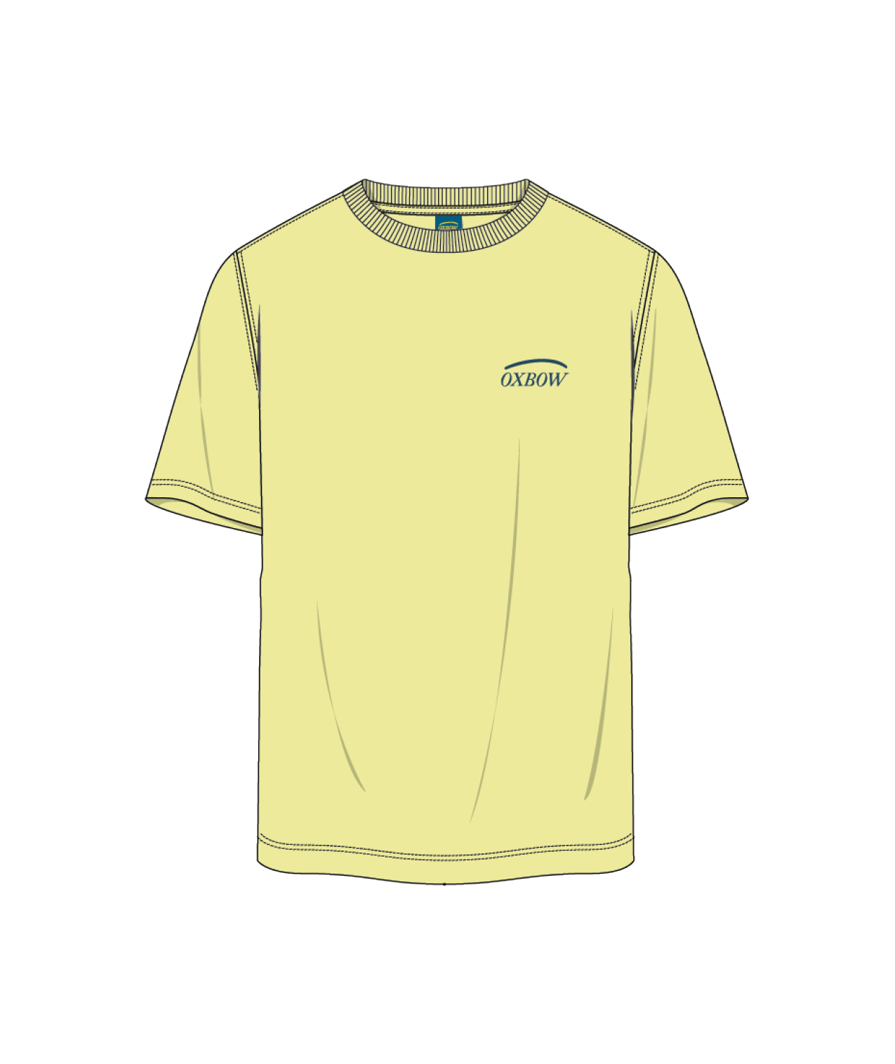 OXBOW Mens Thrimp Crew Neck Short Sleeve Organic Cotton T Shirt Tee Top - Picture 5 of 17