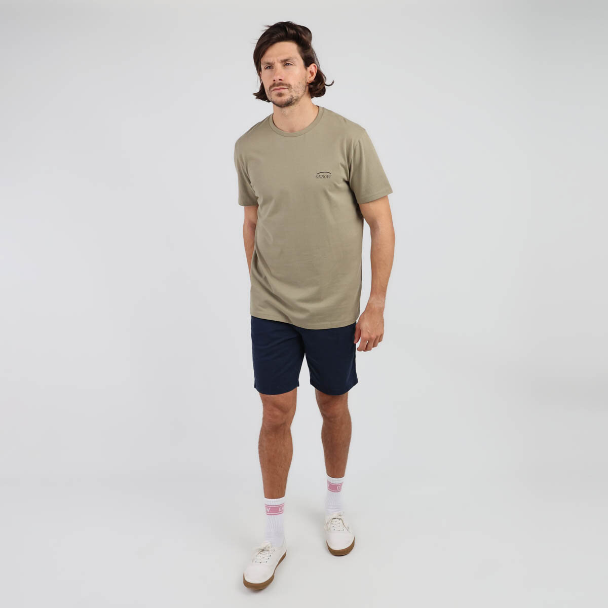 OXBOW Mens TEARII Short Sleeve Organic Cotton Graphic Print T Shirt Tee - Picture 7 of 13