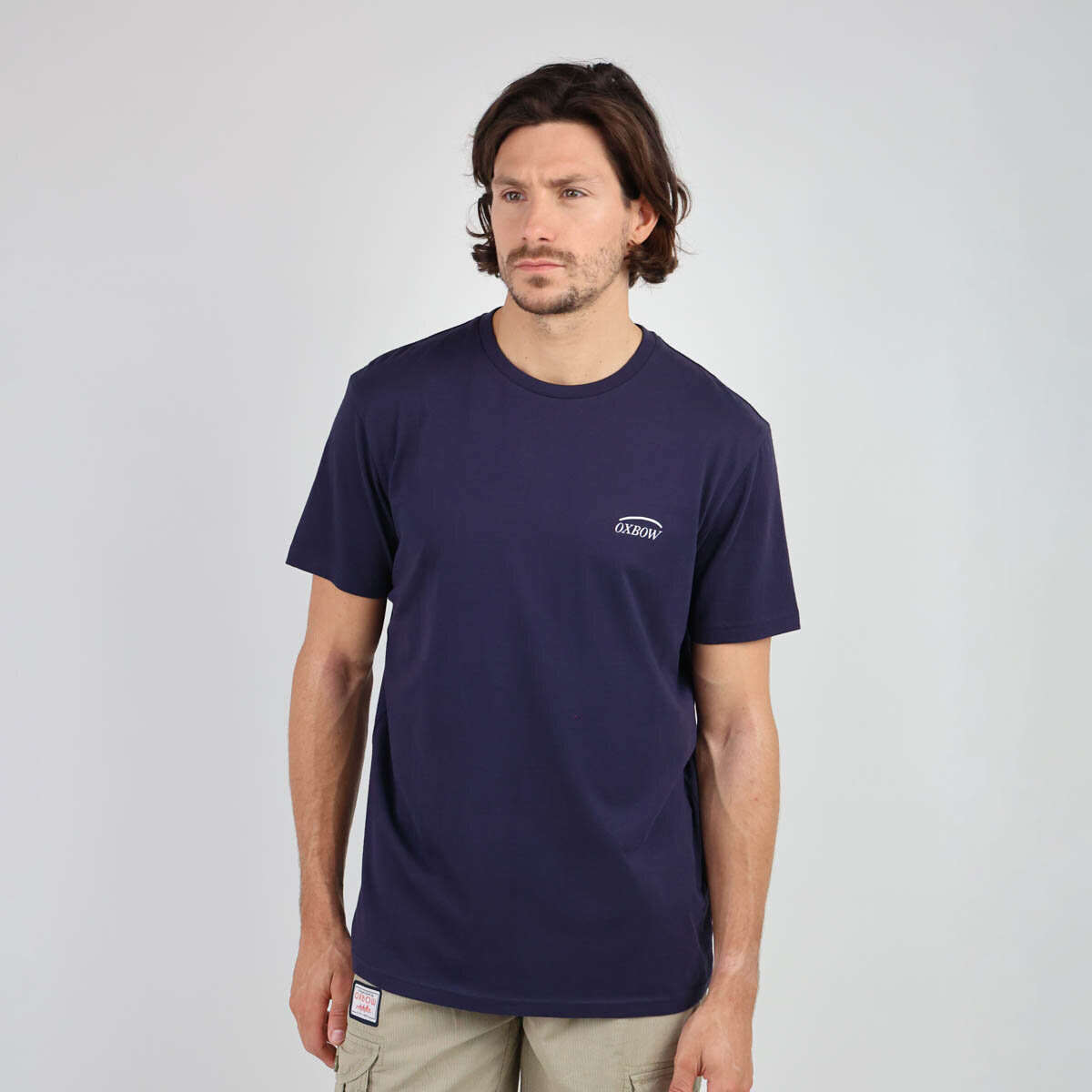 OXBOW Mens TEARII Short Sleeve Organic Cotton Graphic Print T Shirt Tee - Picture 9 of 13