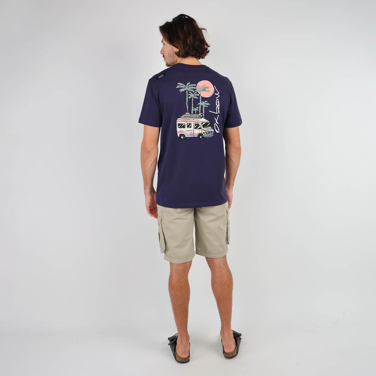 OXBOW Mens TEARII Short Sleeve Organic Cotton Graphic Print T Shirt Tee - Picture 12 of 13