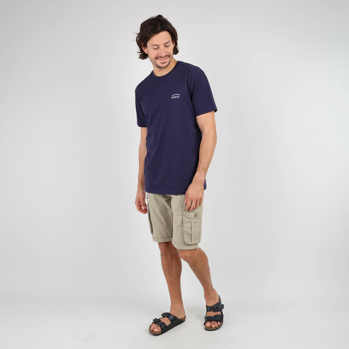OXBOW Mens TEARII Short Sleeve Organic Cotton Graphic Print T Shirt Tee - Picture 13 of 13