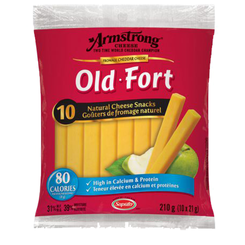 Armstrong Old Cheddar Cheese Sticks 10x10x21g Ontario Student
