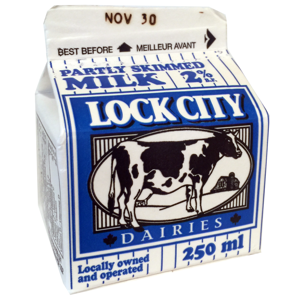 Lock City Dairies 2 White Milk 250mL Ontario Student Nutrition Services