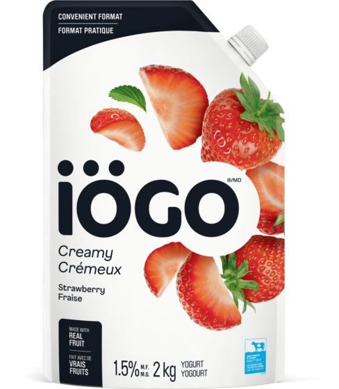 2 KG Iogo Strawberry Yogurt Wallaceburg Jersey Dairy Ltd 